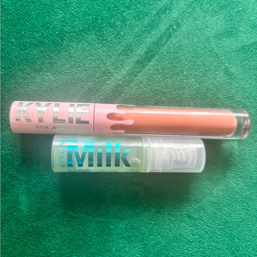 Kylie Liquid Lipstick and Milk Hydro Grip Primer Set